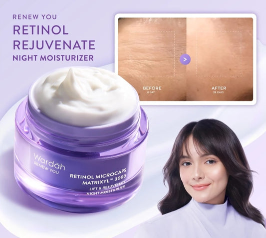 Wardah Renew You Retinol Microcaps Matrixyl™ 3000 Lift & Rejuvenate Night Moisturizer