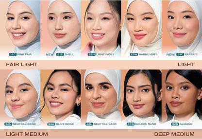 Wardah Colorfit Velvet Powder Foundation